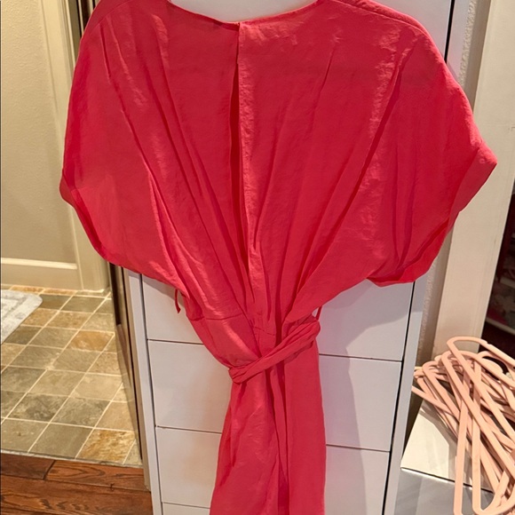 Zara Vibrant Pink Belted Romper - Picture 3 of 3